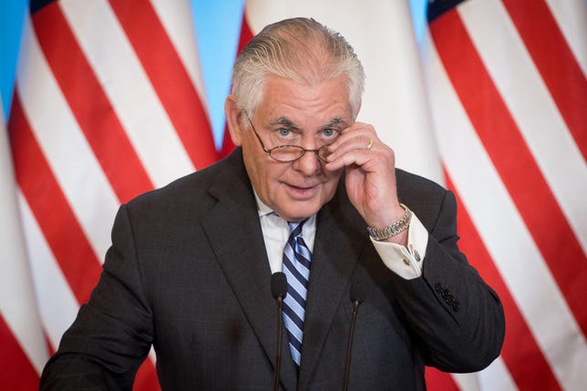 Secretary of State Rex Tillerson in Poland