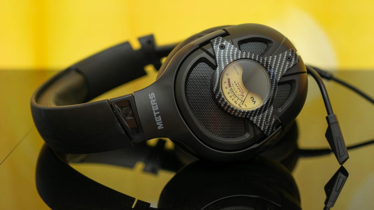 Meters Level Up gaming headset has VU meters on its earcups