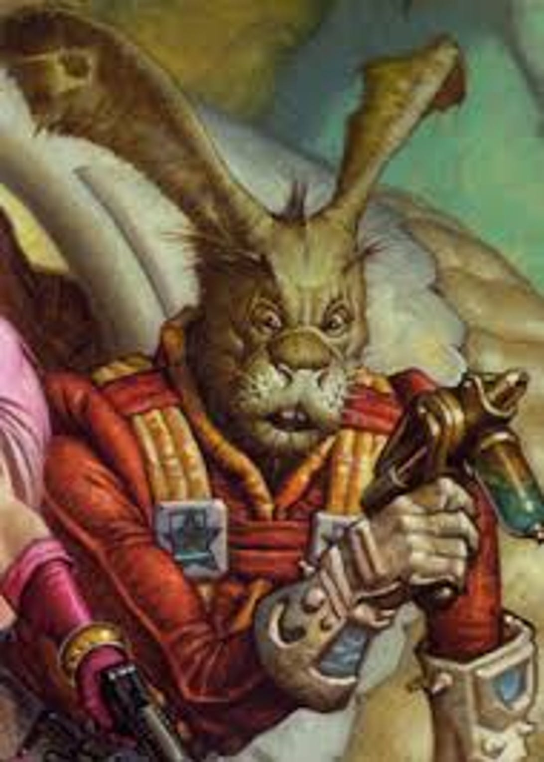 Jaxxon may look like a goofy green rabbit, but he's a clever Lepi smuggler from Coachelle Prime in the "Star Wars" comics.
