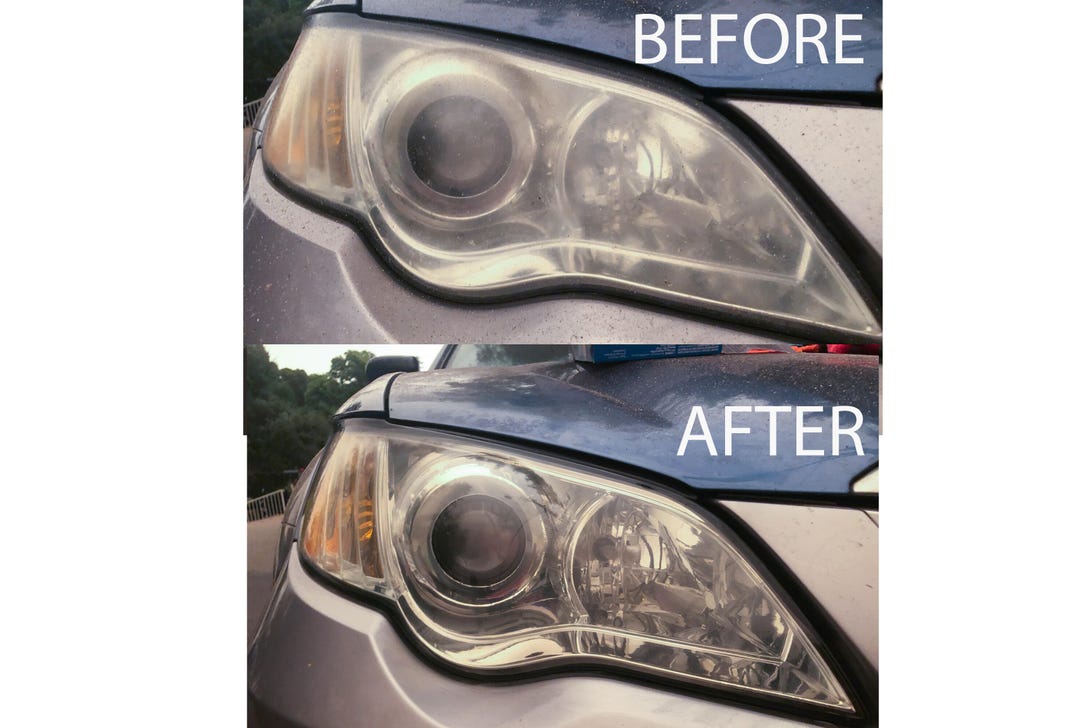 Subaru before/after headlight