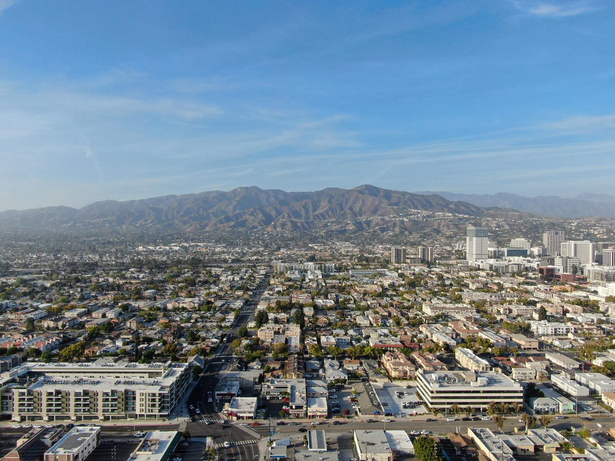 Glendale aerial view