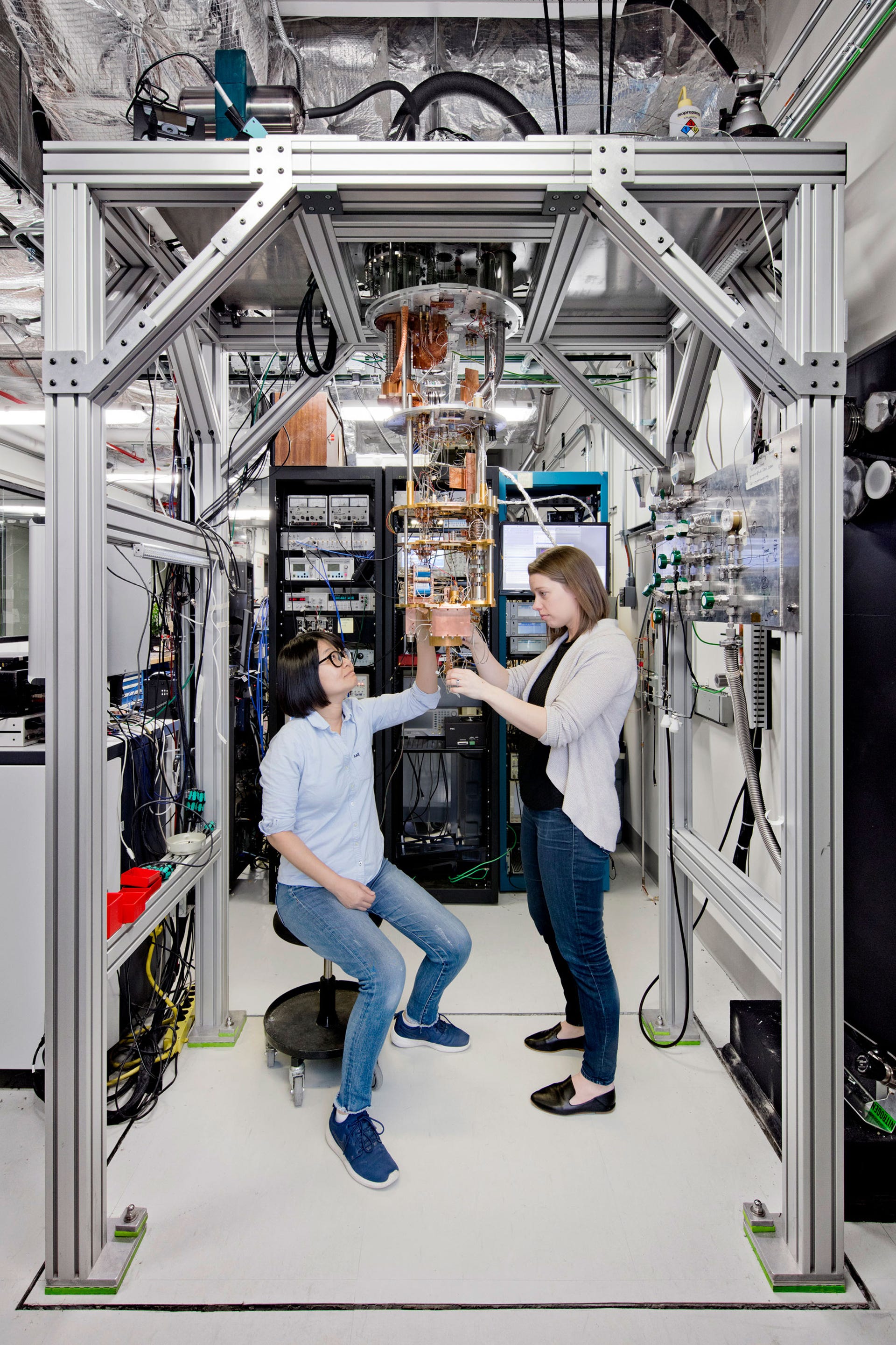 IBM's quantum computer looks nothing like a classical machine.​