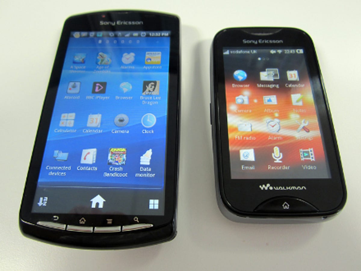 Sony Ericsson Mix Walkman screen