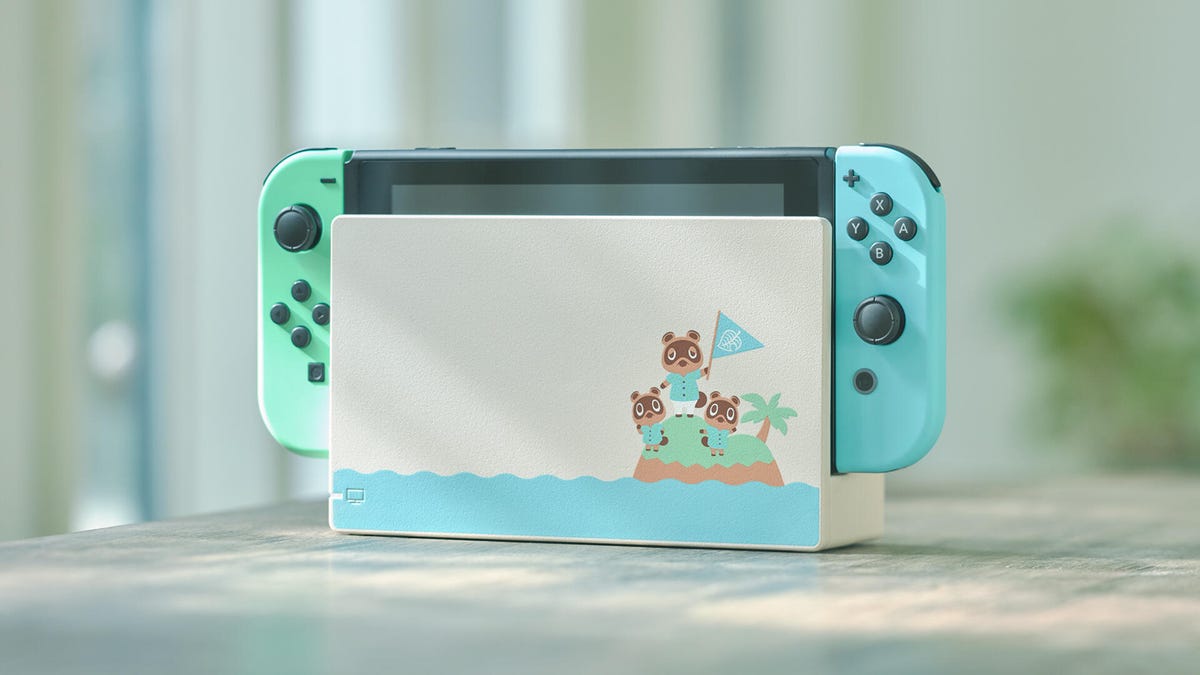 The Animal Crossing: New Horizons version of the Nintendo Switch