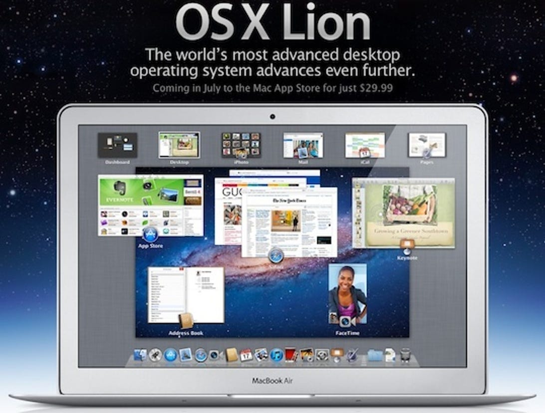 Probably not coincidentally, the OS X Lion page on Apple's site shows the new operating system running on the MacBook Air