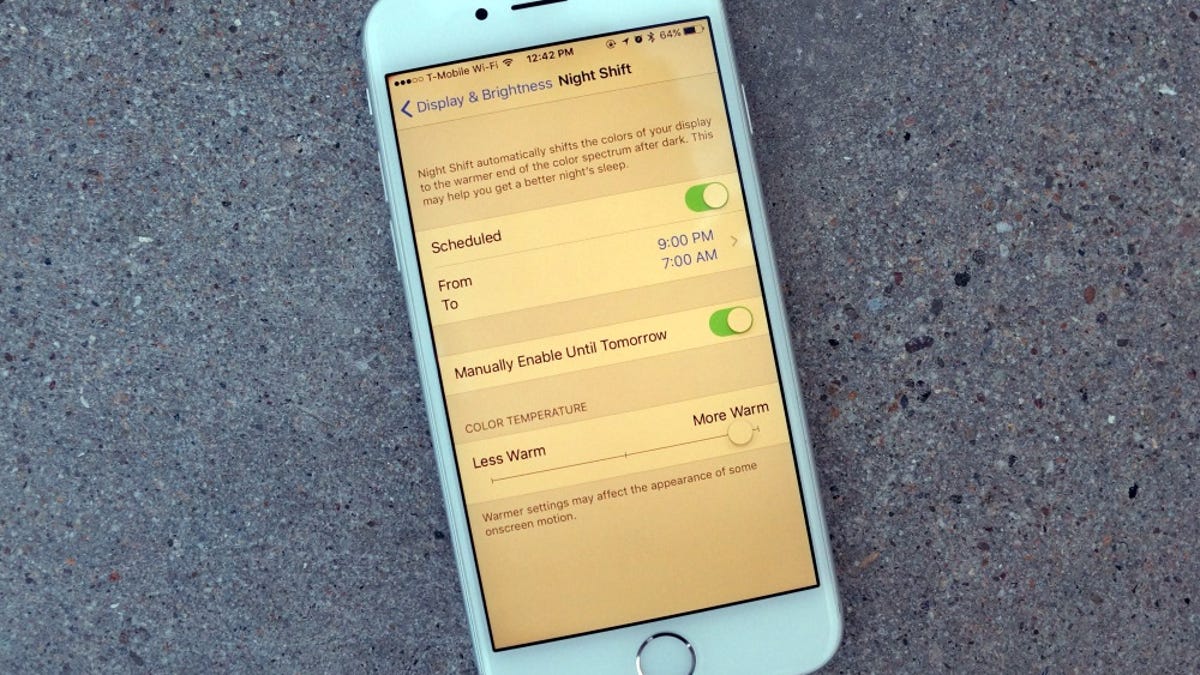 How to enable Night Shift in iOS 9.3 - CNET