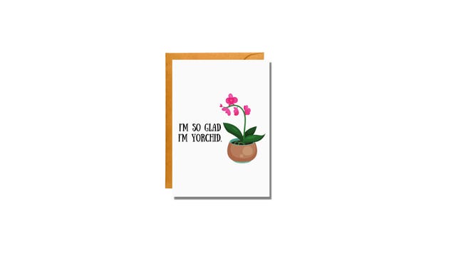 orchid greeting card