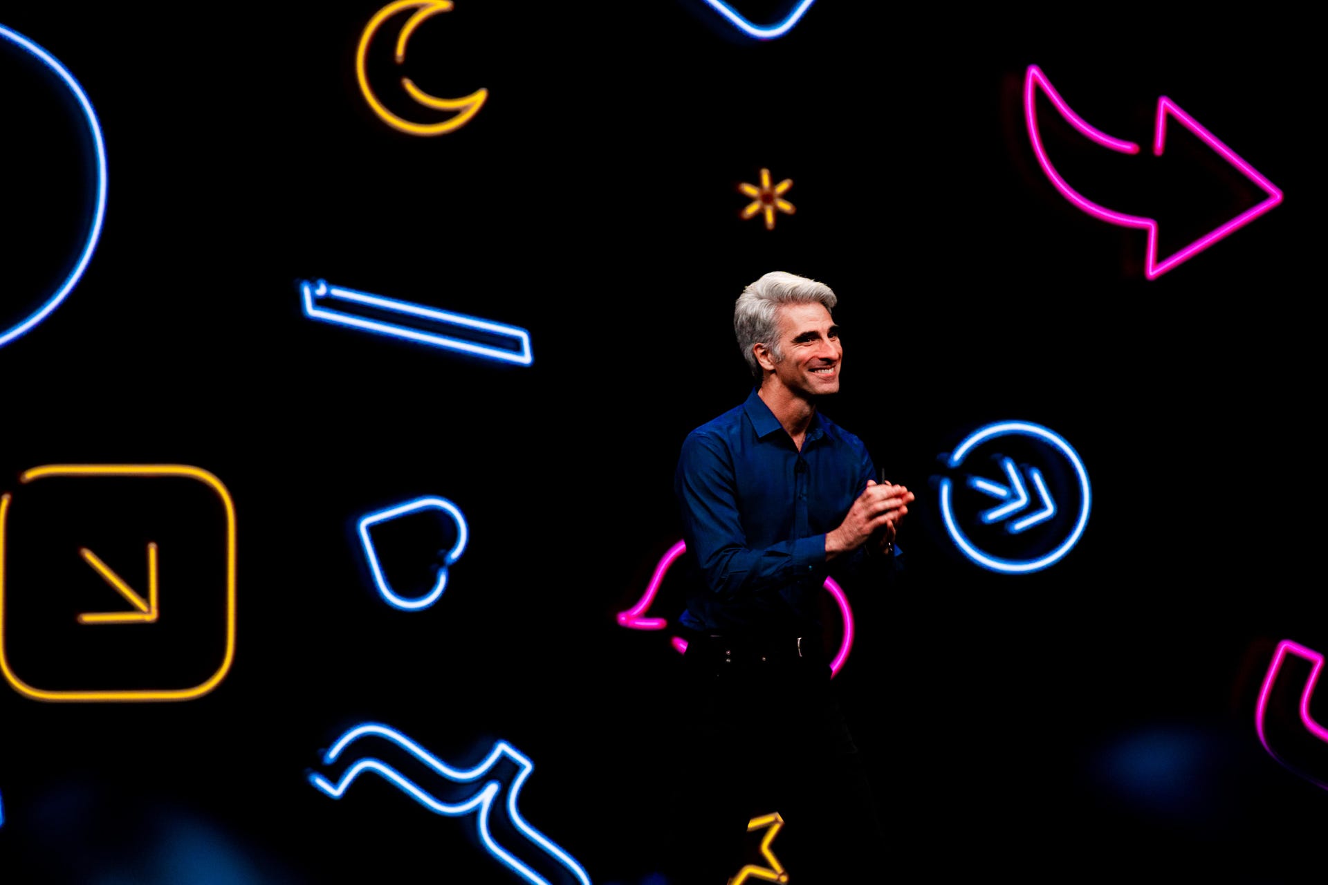 Craig Federighi at WWDC 2019