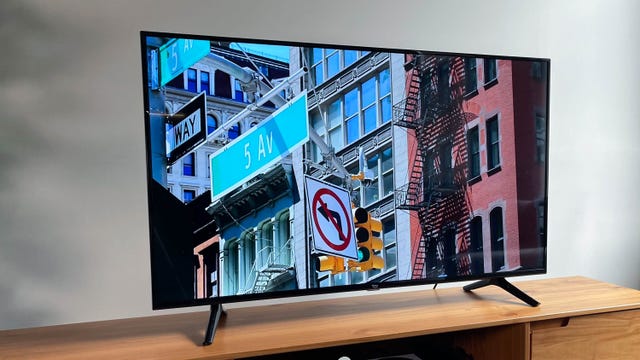 Fire TV 4-Series on a TV stand