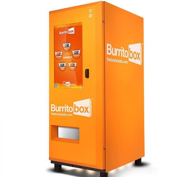 Until we get Star Trek food replicators and robotic Iron Chefs, foodies will have to settle for Burrito Box vending machines.