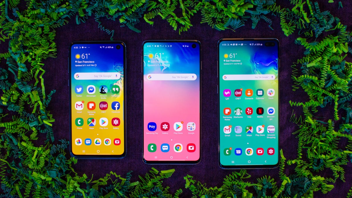 The Samsung Galaxy S10 lineup