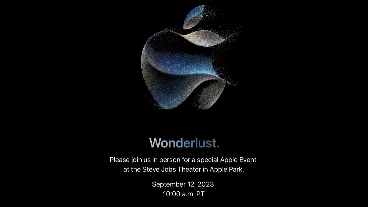 Lời mời của Apple tham dự sự kiện Wonderlust vào ngày 12 tháng 9
