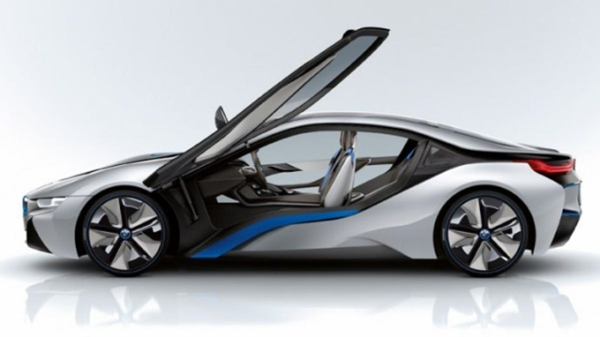 BMW's i8 concept hybrid performance car.