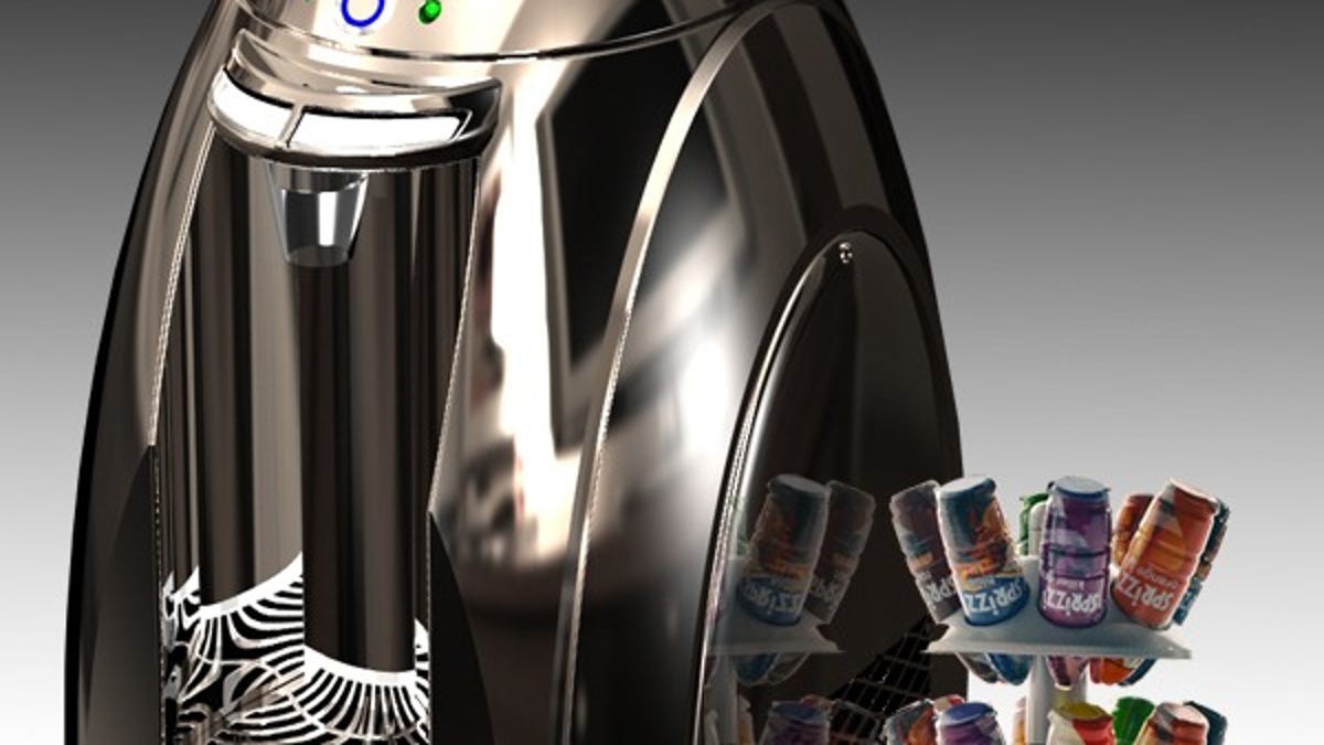 Early backers can score a chrome version of the The Sprizzi Drink Machine.