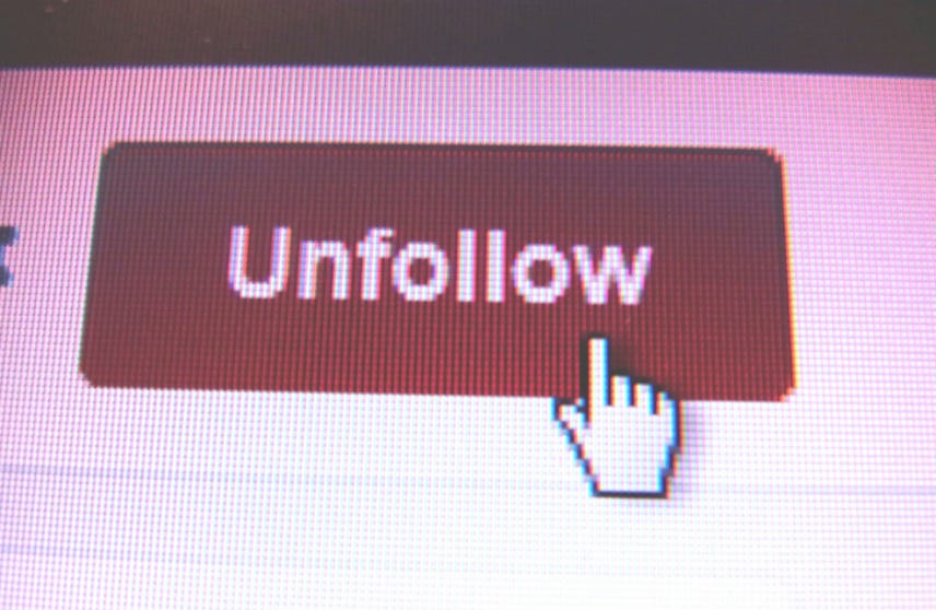 Twitter tests out "Unfollow" suggestions