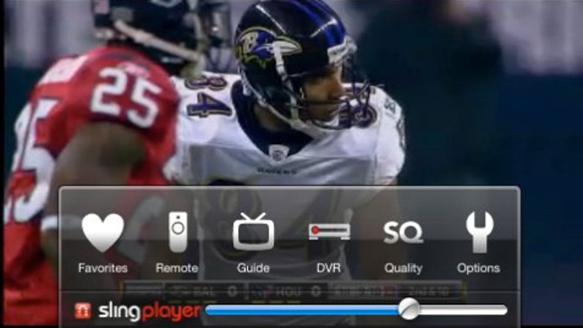 The SlingPlayer Mobile iPhone app.