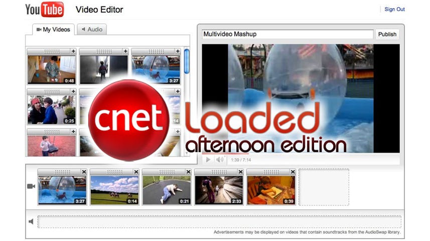 Afternoon Edition: YouTube's video editor