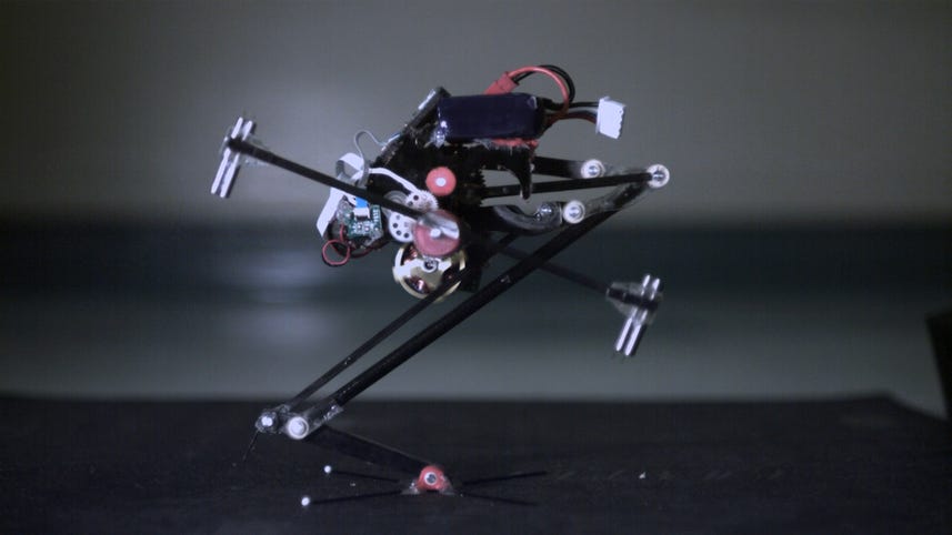 This jumping robot opens doors for cyborg ninjas