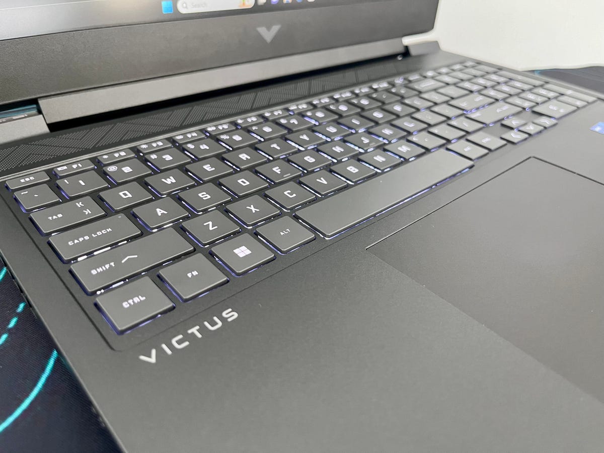 HP Victus 16 budget gaming laptop RGB keyboard backlighting