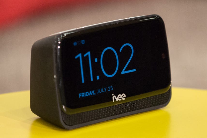 The voice-activated Ivee Sleek doesn't always talk back