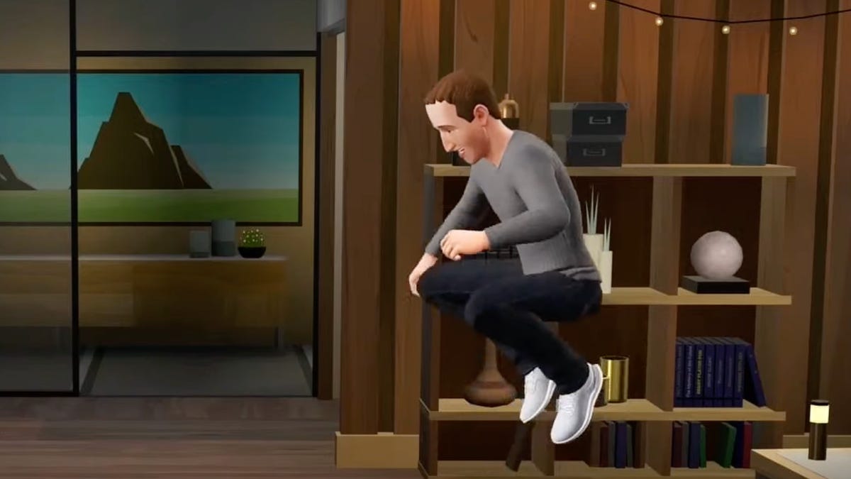 Mark Zuckerberg's avatar jumping