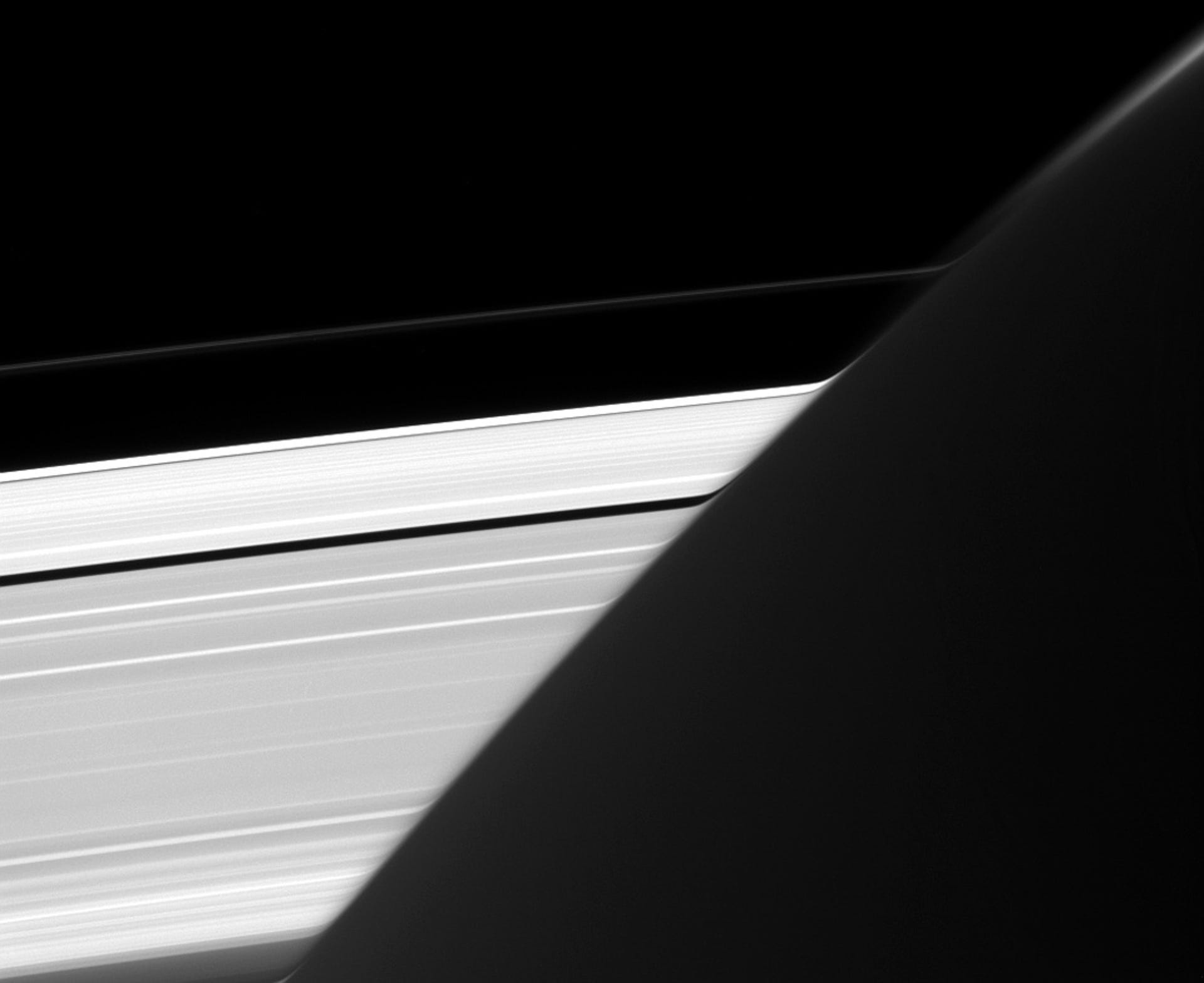 Saturn's bent rings