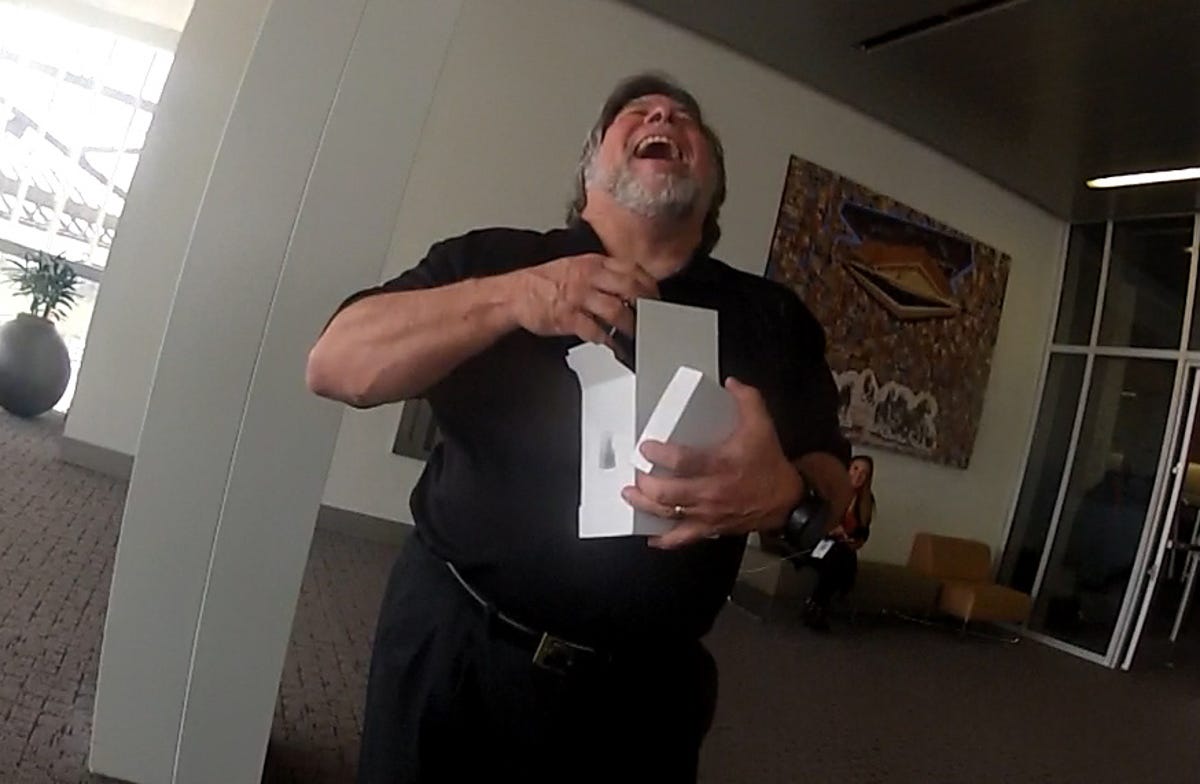 Steve Wozniak with iCups