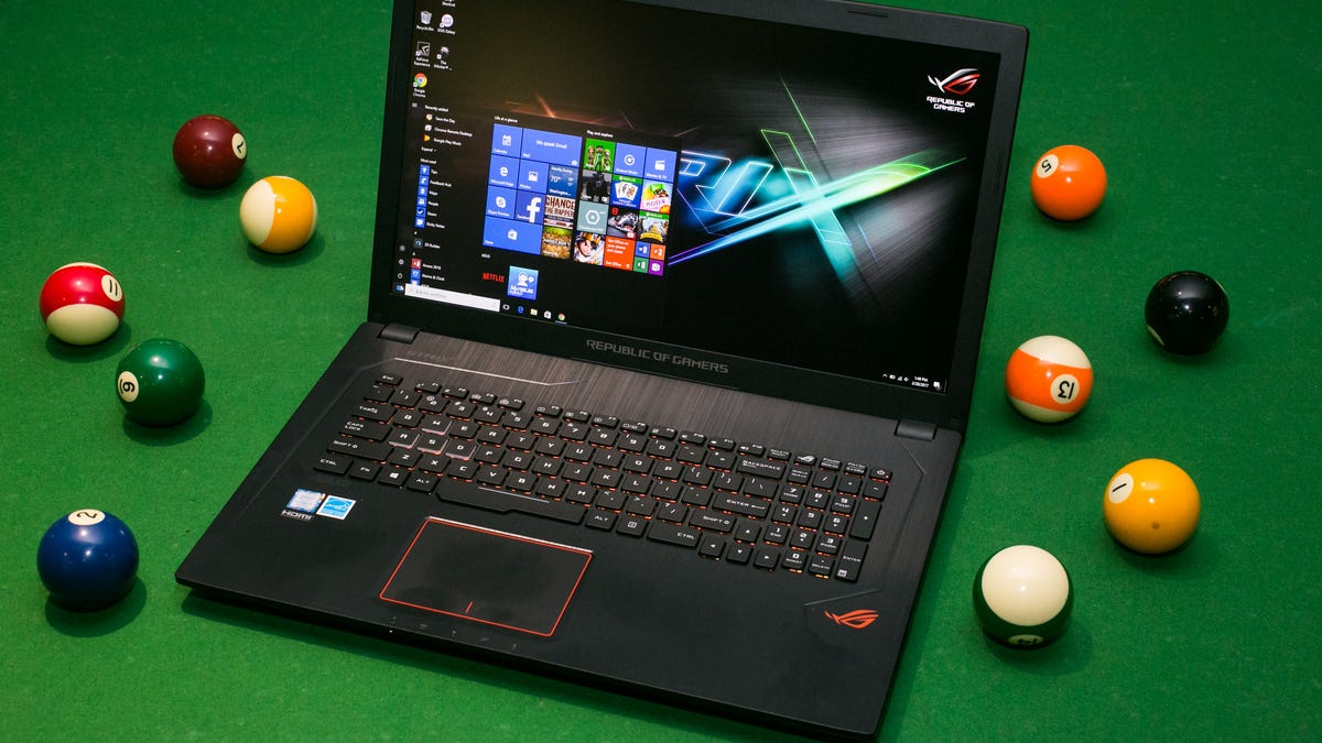 pijn Diversen twintig Asus ROG Strix GL753 review: Glitzy gaming laptop is a bump up from basic -  CNET
