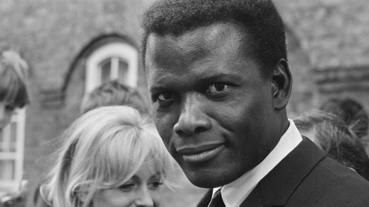 Sidney Poitier on the set of To Sir With Love in 1966.