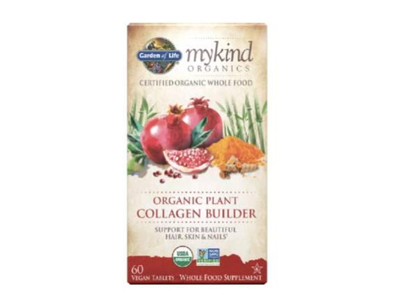 Box of Garden of Life mykind collagen booster tablets