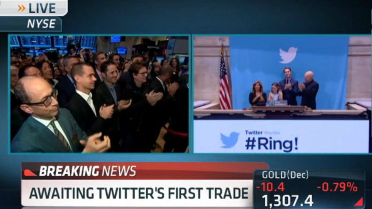 Twitter IPO opening bell