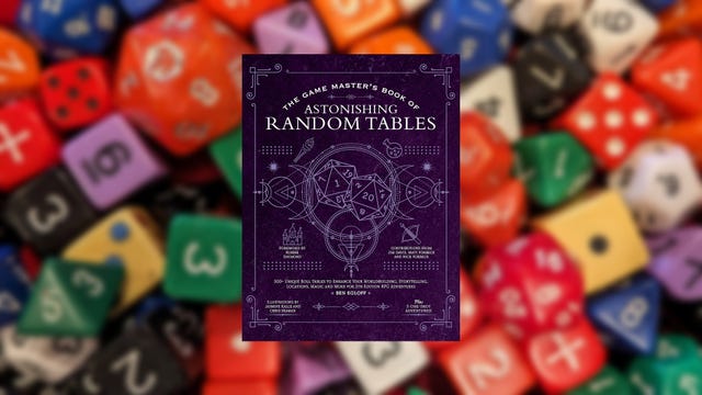 A purple book on a blurry dice background