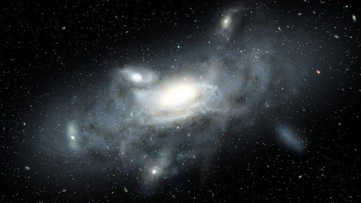 Artist's impression of the young Milky Way