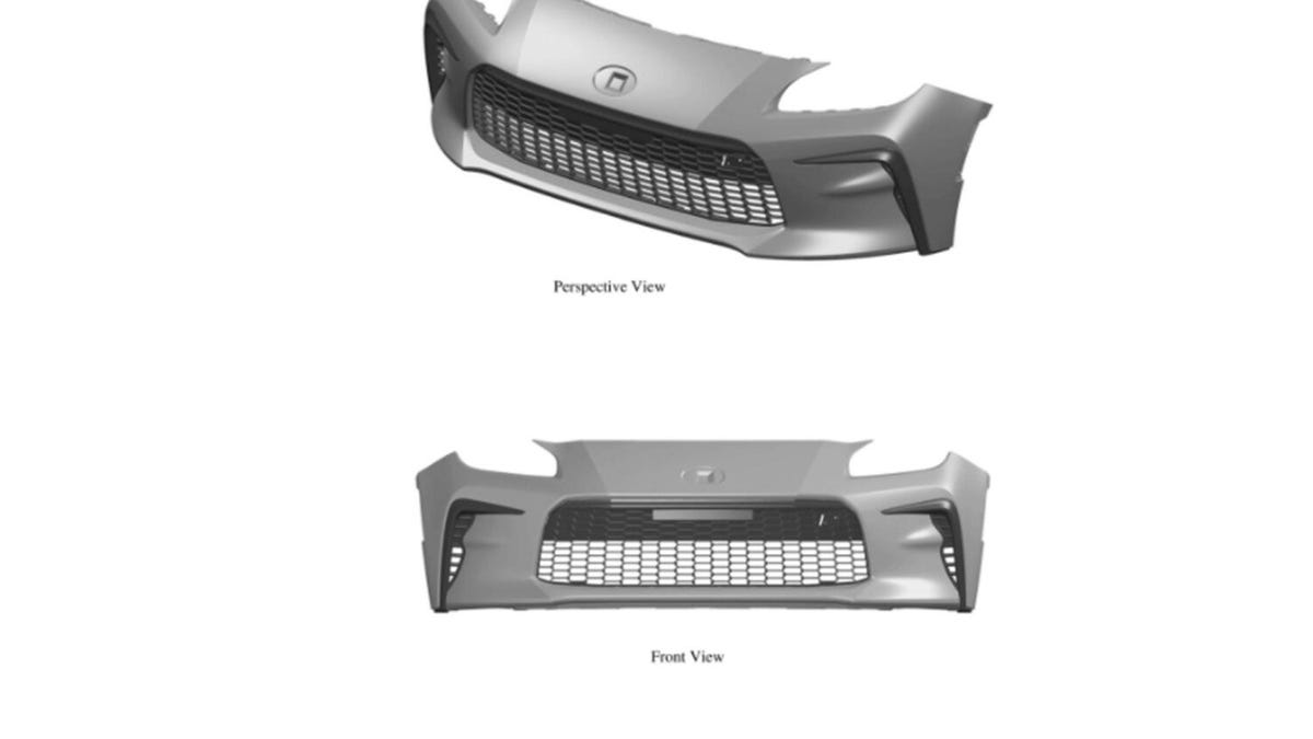 2022 Toyota 86 fascia patent design image