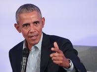 <p>President Barack Obama, pictured in an October talk, spoke Thursday at the Dreamforce conference. No one was allowed to photograph or record the talk.&nbsp;</p>