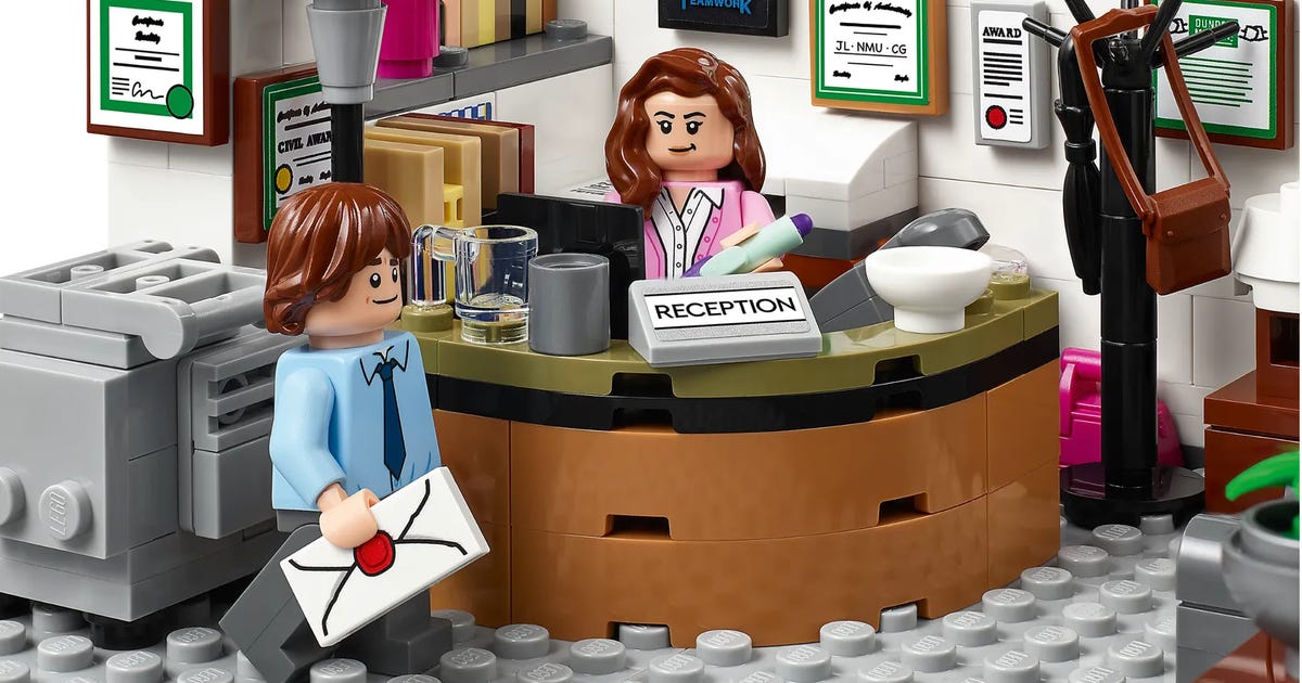 Massive Lego Set For 'The Office' Includes Kevin's Chili, Dwight's Jello Stapler - CNET
