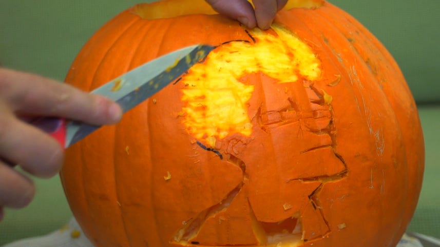 Carve a pumpkin using free online templates
