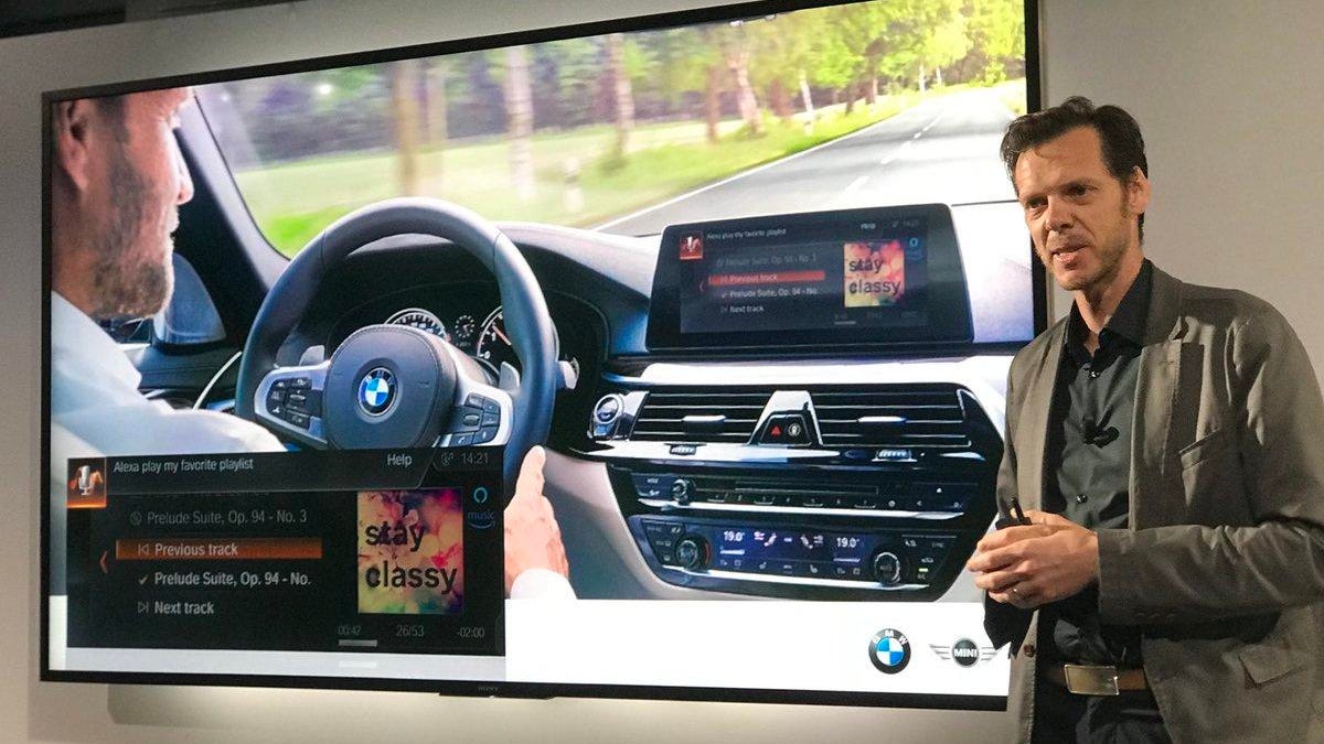 BMW's Thom Brenner shows off Alexa integration