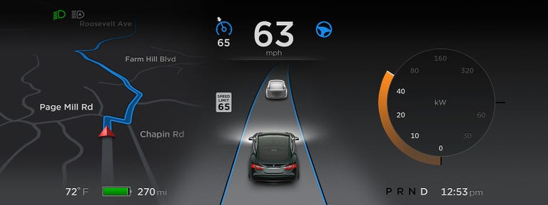 Tesla Autopilot Display
