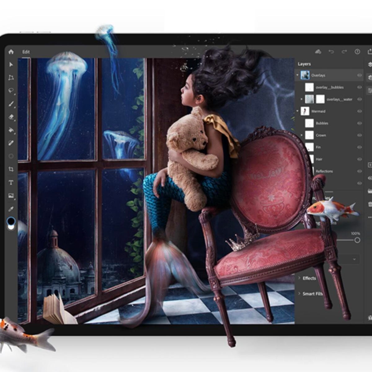 Photoshop for iPad is here, Adobe Illustrator is coming next - CNET