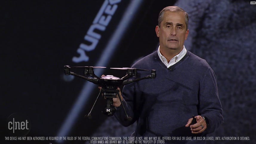 Intel shows intelligent drone with Real Sense tech