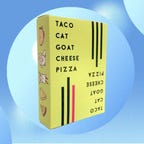 Taco cat goat cheese pizza game box
