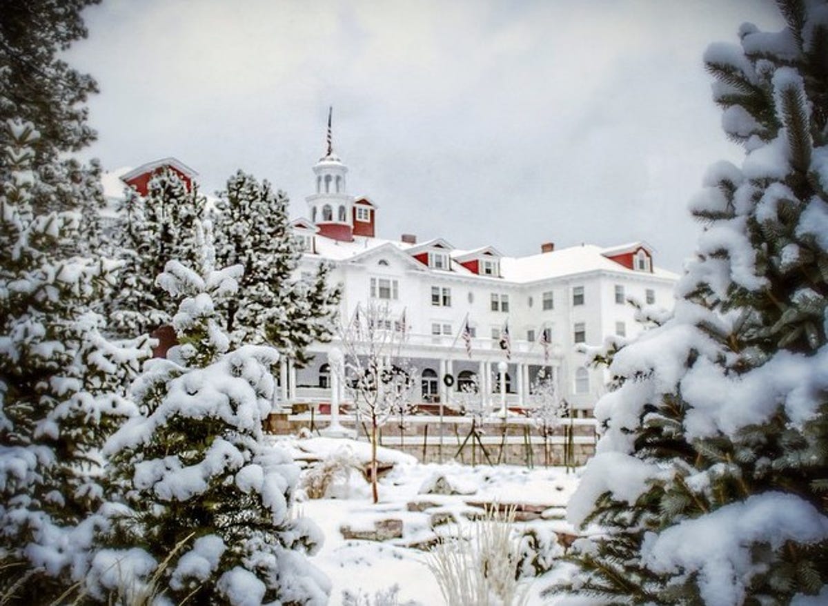 The Stanley Hotel in winter