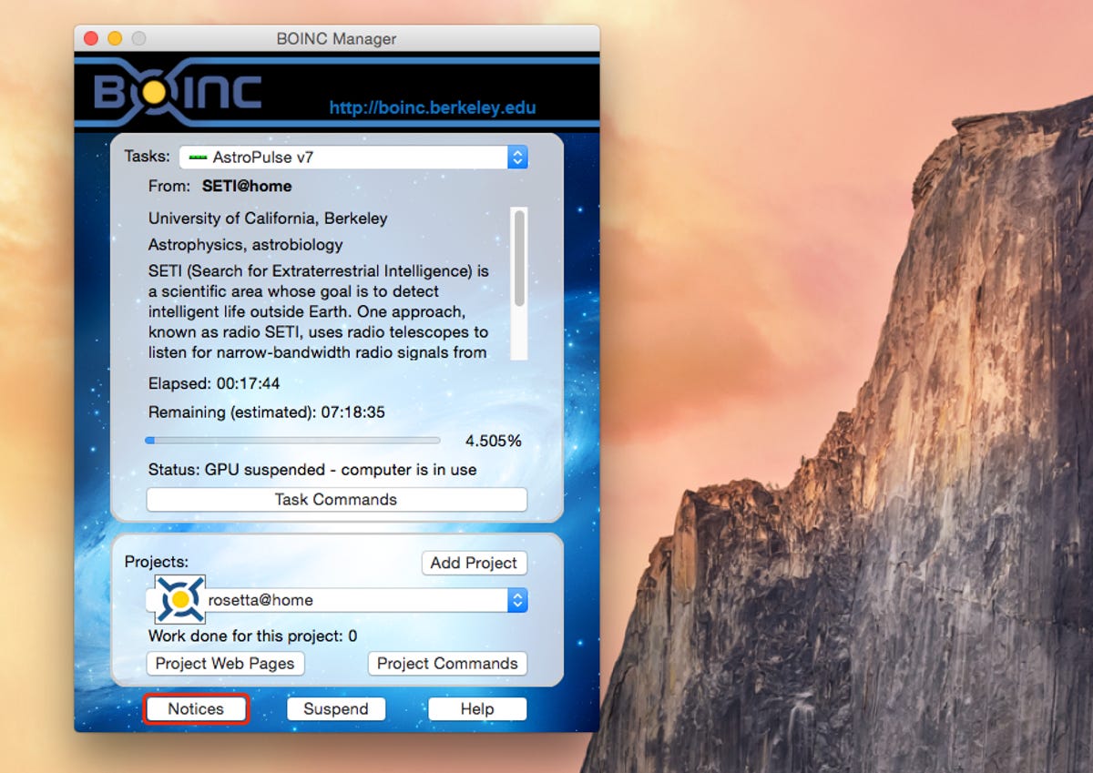 BOINC manager on Mac