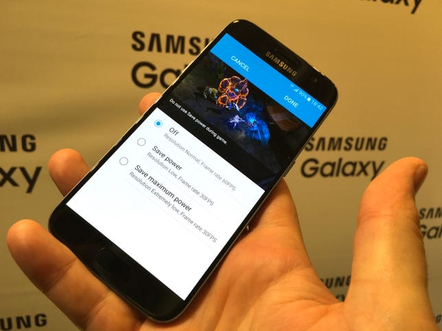 Samsung Galaxy S7 games settings