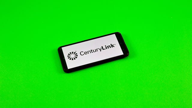 CenturyLink logo on a phone screen