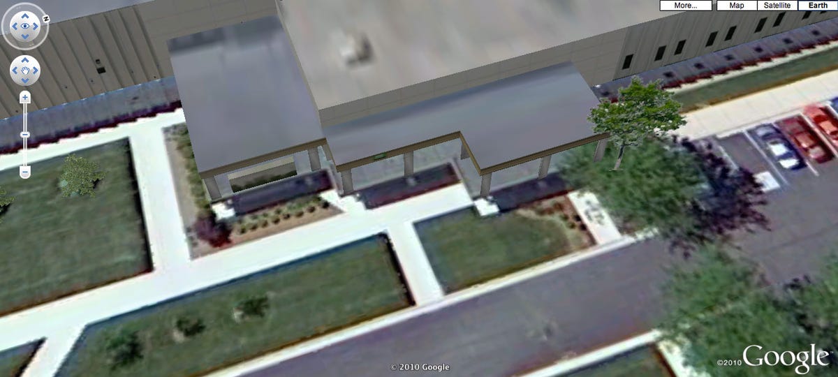 A warehouse that Estate 3D built, shown in Google Maps' Earth View.