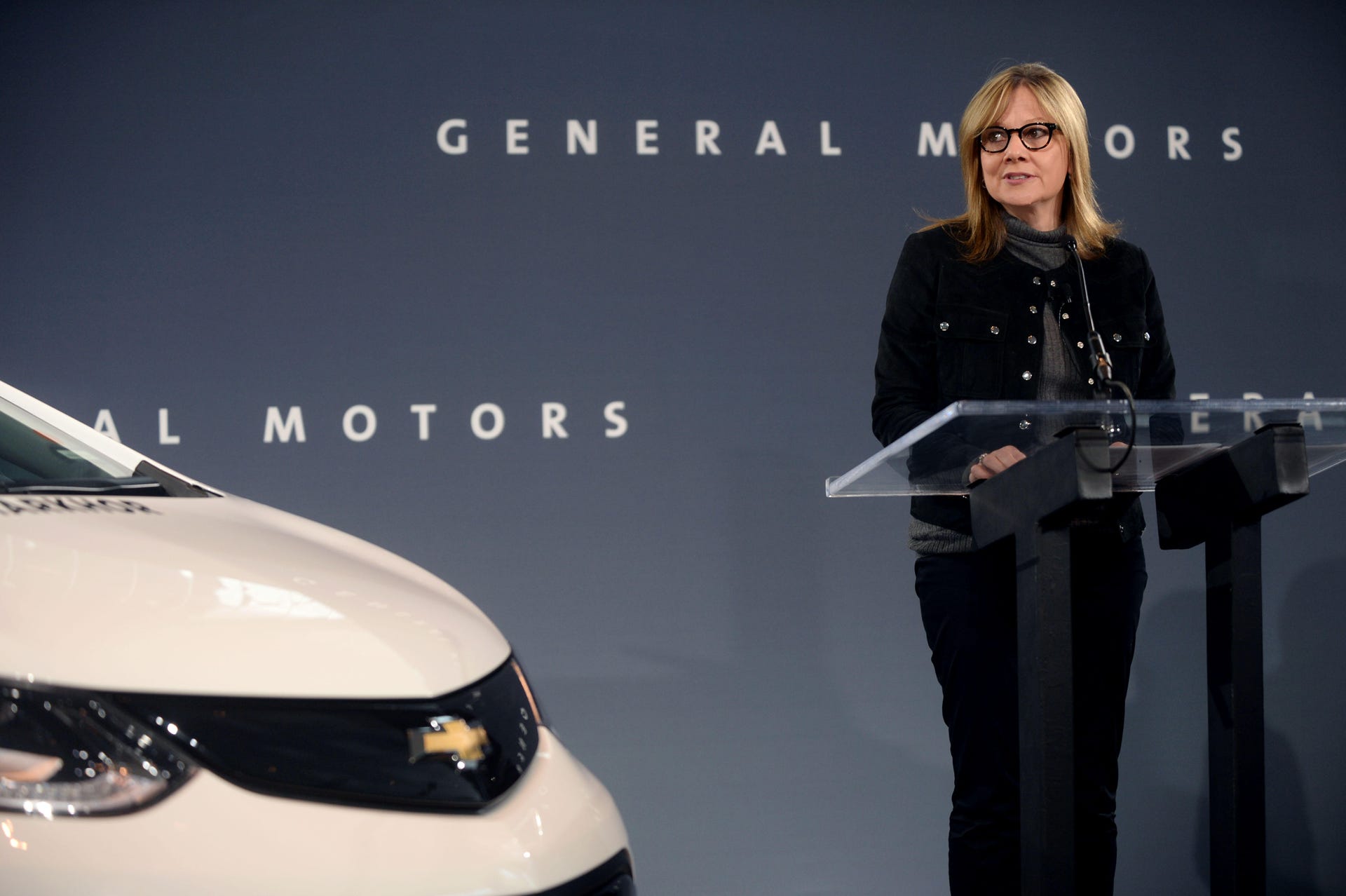 General Motors CEO Mary Barra Holds News Conference