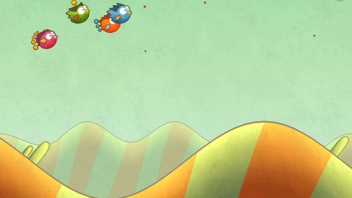 In Tiny Wings' new Flight School mode, you race against three AI-controlled birds.