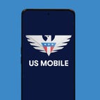 US Mobile logo on a phone